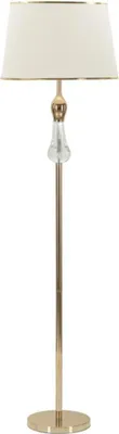 Zdjęcie produktu dla FURNLUX Lampa podłogowa Bratislava Gold 45cm / Kolor główny: złoty / Wymiary: 45 x 165 x 45 cm