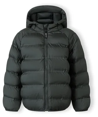 Produktbild von Minoti Winterjacke Jungen mit Kapuze, wattiert, gesteppt, gefüttert – Kinder-Schneejacke Grün Gr. 110