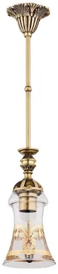 Produktbild von Casa Padrino Luxus Barock Hängeleuchte Messing mit Patina Ø 12 x H. 70 cm