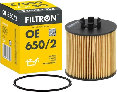Produktbild von Ölfilter FILTRON OE 650/2 Filtereinsatz für VW Golf V Schrägheck (1K1) POLO (9N) TOURAN (1T1, 1T2) TIGUAN (5N) Passat Variant (3C5)