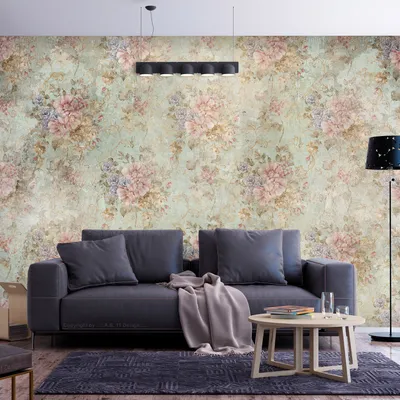 Produktbild von Vlies Fototapete Blumen 400x280 cm Tapeten Wandtapete XXL Natur Blätter Vintage Retro b-A-10127-a-a