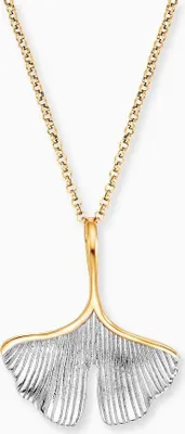 Image de Chaîne Ginkgo | Argent rhodié / Gold plated |