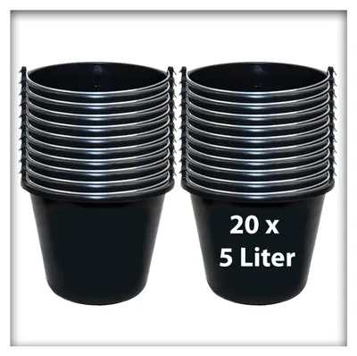 Produktbild von 20 Stk. 5 l Baueimer  Ernteeimer Putzeimer Wassereimer Mörteleimer