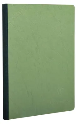 Produktbild von Clairefontaine Heft AgeBag A5 Leinen bl 96Bl gn