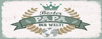 Produktbild von vianmo Holzschild 10x27 cm Bester Papa der Welt Männer Frauen