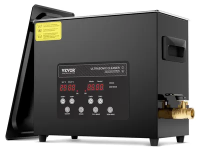 Produktbild von VEVOR 15L Ultraschallreiniger, 360W digitale Ultraschallreinigungsmaschine mit sanftem Modus & verbessertem Entgasen, 40kHz industrieller Ultraschallreiniger mit Heizung & Timer für Retainer, Schmuck, Werkzeuge, 6 L