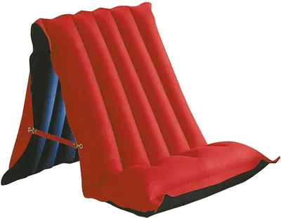 Produktbild von Happy People 78032 Sitz- Liegematratze 175 x 54 cm Wasser-Luftmatratze rot blau