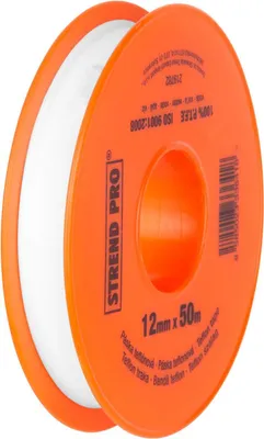 Immagine prodotto di Nastro Strend Pro TTP62, 12 mm, L-50 m, 0,1 mm, professionale, PTFE.100, in teflon 2 pezzi