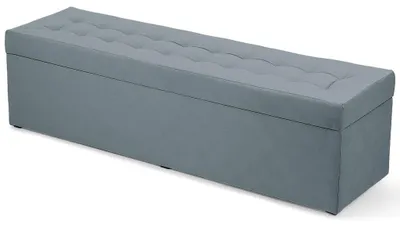 Obrázek produktu pro MG Design, šedá podložka/puf, 45x160 cm - úložný prostor 190 litrů, nosnost až 300 kg, matný povrch, snadno se čistí, vhodná do obývacího pokoje i chodby