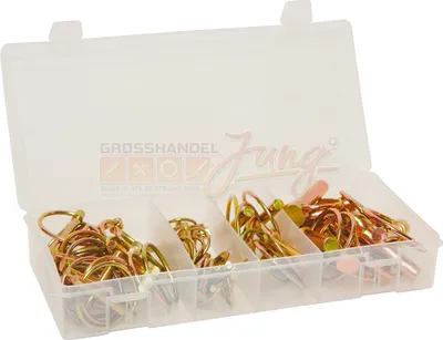 Produktbild von Klappstecker / Federstecker Set 50-teilig