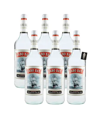 Produktbild von Cabo Bay 6er-Set Superior White Rum 6x1L ( 37,5% vol.) inkl. Mixcompany Postkarte- [Enthält Sulfite]