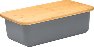 Image de Zassenhaus Boîte à pain LOFT carrée cool grey 40 x 23 cm
