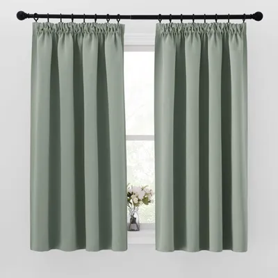 Productafbeelding van Verduisteringsgordijn voor rails, woonkamer, set van 2, hoogte 137 cm, breedte 140 cm
