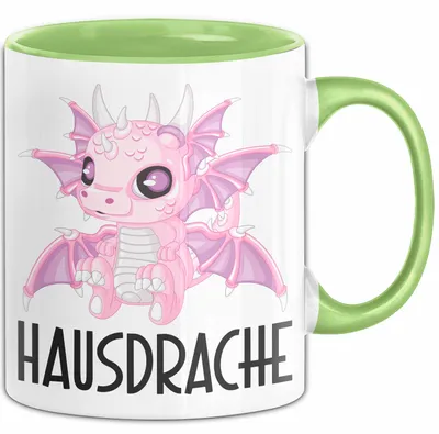 Produktbild von Hausdrache Tasse Geschenk Becher (Grün)
