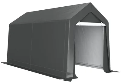 Zdjęcie produktu dla Namiot garażowy Outsunny, 2,1 x 3,6 x 2,35 m, namiot magazynowy z ochroną przed promieniowaniem UV, drzwi na zamek błyskawiczny