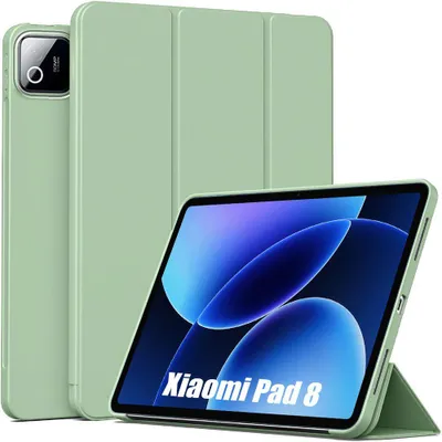 Image de Coque pour Xiaomi Pad 8 / 8 Pro 11,2 Pouces - Protection Slim avec Fonction Support - Vert