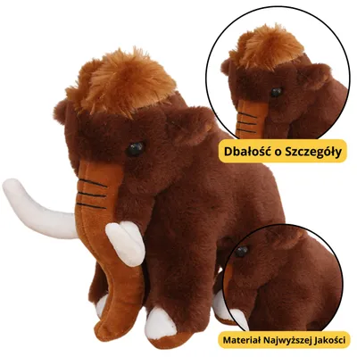 Obrázok produktu pre Plyšový maskot Mammoth Brown 20 cm