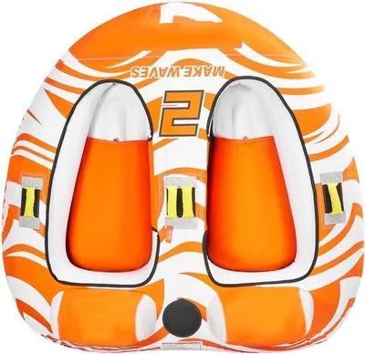 Produktbild von Aufblasbare Schlauchboote für 2 Personen mit 2 Cockpits, Tragkraft 154 kg, Wassersportschlauch mit 840D-Nylonhülle