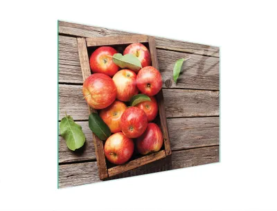 Image de Planche à découper en verre 40x30 Pommes
