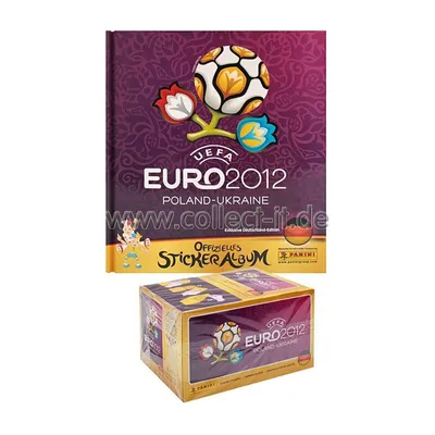Image de Panini EM 2012 - Sticker - 1 présentoir (100 sachets) + album sous forme de LIVRE