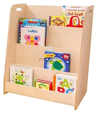 Kinder-Bücherregal Montessori 4 Ebenen 50x60x30 cm