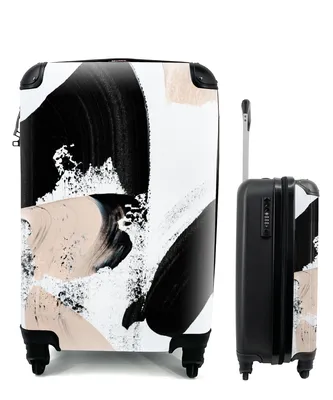 Produktbild von MuchoWow® Koffer Handgepäck Trolley Rollkoffer Kleine Reisekoffer mit 4 Rollen - Malerei - Abstrakt - Design - Cabin Size < 55x40x23 cm & 55x40x20 cm - Fotokoffer - Kabinenkoffer - Boardgepäck - Reise-Box - Reisekoffer - Reisegepäck - Koffer mit Bild - Trolley für Kinder