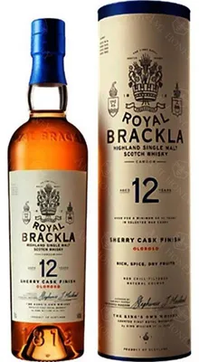 Immagine prodotto di Royal Brackla 12 Years Old Oloroso Sherry Cask Finish 46% Vol. 0,7l in scatola di cartone