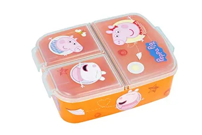 Produktbild von Kinder Brotdose / Lunchbox / Sandwichbox aus Kunststoff BPA frei - tolles Geschenk für Kinder – Pig