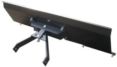 Produktbild von Schneeschild schwarz 200x40cm gekantet Universalhalterung Einachser Rasenmäher