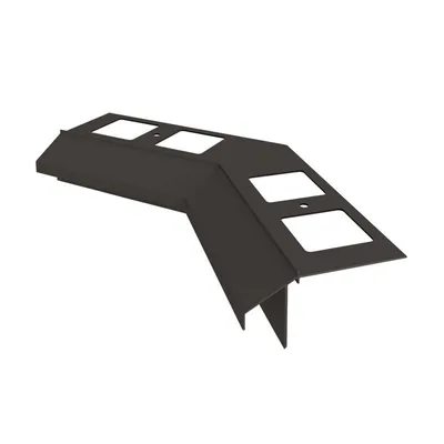 Productafbeelding van Renoplast aluminium dakgootprofiel K100R, keramische vloertegel, binnenhoek 135°, grafietkleur