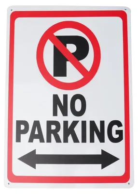 Immagine prodotto di Segnale di divieto di parcheggio in alluminio - Cartello "Divieto di parcheggio" - Impermeabile - Resistente - Fori preforati - 20 x 30 cm - Segnale di divieto