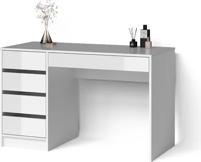 Produktbild von Schminktisch Livinity Imola Weiß Hochglanz 120 x 75 cm, Model 52381