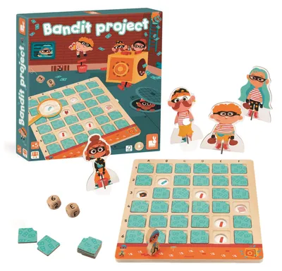 Produktbild von Janod - Detektivspiel - Denk- und Logikspiel für Kinder - Kreuztabelle - Spiel a