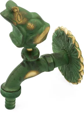 Produktbild von Nostalgie Auslaufventil Frosch 1/2 Zoll patiniertes Messing