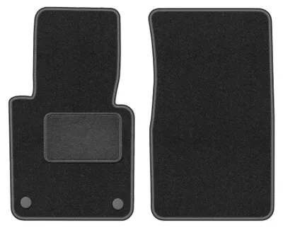 Productafbeelding van Velours voormatten voor Mercedes G W461 1978-2008 – 2-delig, grafiet, op maat – Wielganizator LUX