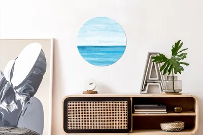Produktbild von MuchoWow® - Schlafzimmer - Bilder - Der Kreis - Kunst für die Wohnung - Plastik - Kunstdruck - Wandbild