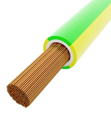 Image de 100 m de câble 1,5 mm² jaune-vert H07V-K 100 m de BiTOne® 450/750 V 5531