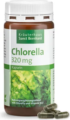 Produktbild von Sanct Bernhard Chlorella-Kapseln - 180 Kapseln