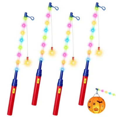Obrázok produktu pre 4 kusy tyčí na lampy, LED lampy, dekoratívna sada pre Martino, Halloween, Vianoce