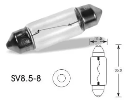 Immagine prodotto di OSRAM Lampadina ausiliaria C10W 12V 6411FS10-10 pz
