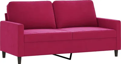Produktbild von vidaXL 2-Sitzer-Sofa Weinrot 140 cm Samt