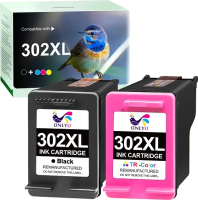 Produktbild von 2er Druckerpatrone für HP 302 xl Multipack Envy 4525 4520 4527 Tintenpatrone (Deskjet 1110 2130 2132 2134 3630 3632 3633 3634 3636 3638, Officejet 3831 3830 3833 5230 5220)