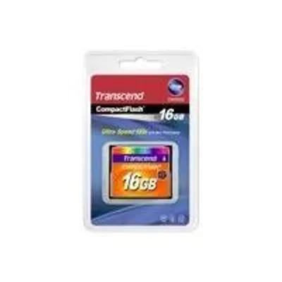 Produktbild von Transcend TS16GCF133, 16 GB, Kompaktflash, MLC, 50 MB/s, 20 MB/s, Schwarz