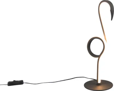 Immagine prodotto di Lampada da tavolo a LED, nera, design a fenicottero, H 35 cm