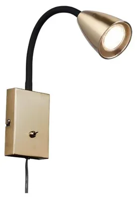 Wandlampe GU10 IP20, Bronze matt, 17 cm breit