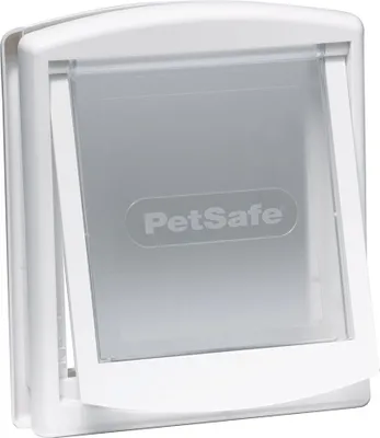 Obrázok produktu pre Plastové dvierka PetSafe s priehľadnou klapkou, biele, výrez 18,5x15,8 cm