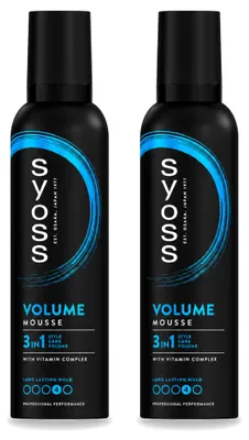 Image de 2 x Mousse volumisante pour cheveux Syoss - 250 ml - Pack avantage - 2 pièces