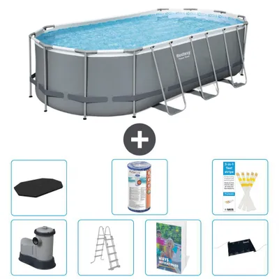 Produktbild von Bestway Power Steel Oval - 549x274x122 cm - 8-teilig  S619