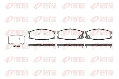 Produktbild von REMSA Bremsbeläge Satz Vorne Bremsklötze für JAGUAR E-TYPE Convertible 0283.10