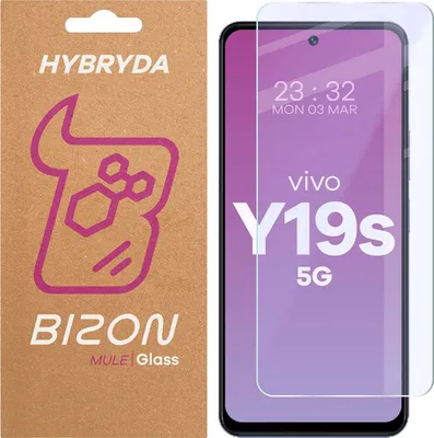 Produktbild von Hybridglas für Vivo Y19s, Bizon Glass Mule